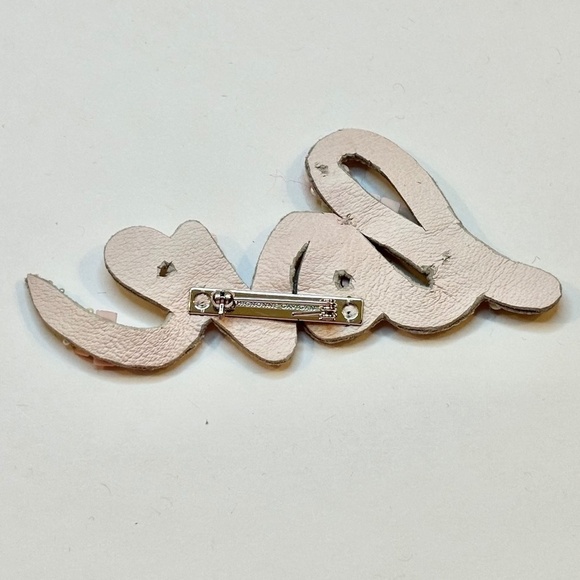 Anthropologie Rosette Love Brooch, White - Picture 2 of 5